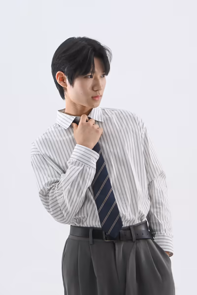 아카이브 스트라이프 텍스쳐 셔츠