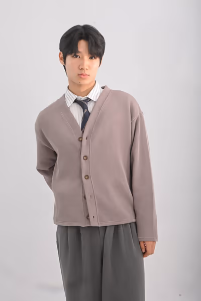 에센셜 브이넥 릴랙스 가디건