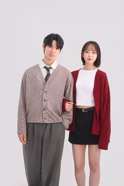 에센셜 브이넥 릴랙스 가디건 for couple
